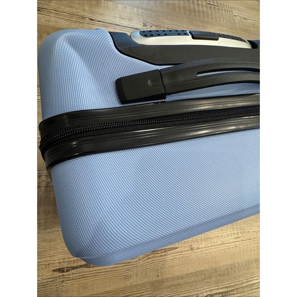 Travelers Club Skyline 22" Carry-On Hardside Luggage - Baby Blue travel bag - Picture 16 of 16